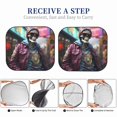 thumbnail image 5 of Kdxio Skeleton Cool Street Fashion Print 2-Piece Sun Shade Front Windshield - Foldable Car Front Window Sunshades for Most Sedans SUV Truck, 5 of 5
