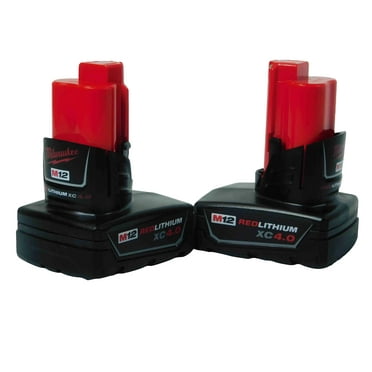 Milwaukee 48-11-2440 M12 4.0 Ah MAX Lithium Ion Battery Pack Two Pack