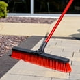 thumbnail image 6 of Libman 24" High Power Multi-Surface Push Broom Red & Black Steel Handle, 6 of 9