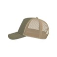 thumbnail image 2 of Atlantis Headwear RAPPER Sustainable Canvas Cap-Olive Green/ Khaki, 2 of 3