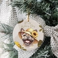 thumbnail image 3 of Happy Women's Day French Bulldog Sunflower Vintage Proud Mom Ceramic Round Ornament Dog Lover Gifts Home Tree Decor - 02030, 3 of 5