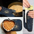 thumbnail image 5 of 2 PCS Oven Baking Gloves Set Heat Resistant Oven Mitt & Pot Holder Set Cooking Mitts Kitchen Home Supplies Mysterious Celestial Pattern, 5 of 5