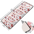 thumbnail image 2 of SKYSONIC 2'X6' Valentines Day Gnomes Runner Rug with Rubber Backing, Pink Hearts Balloon Non Slip Entryway Rug Runner Washable Soft Area Rug Carpet for Hallway Bedroom Kitchen Decor, 2 of 6