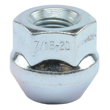 JEGS 65200 Lug Nuts Open End Bulge Acorn 7/16 R.H. 3/4 Hex