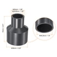 thumbnail image 2 of Uxcell Reducer Pipe Fitting SCH80 Straight Coupling, Grey 1-1/2"x3/4" 2, 2 of 5