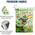 thumbnail image 3 of Pug St Patricks House Flags 28x40 Double Sided Dog St Patricks Day Lawn Flag Buffalo Plaid Shamrock Flag Outdoor Rainbow St Patrick Day Garden Flag Large, 3 of 7