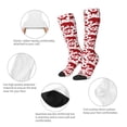 thumbnail image 3 of Pofeuu red plaid Moose Bunny bear Print Stockings, Adult Running Hiking Socks for Youth and Adult, 3 of 6