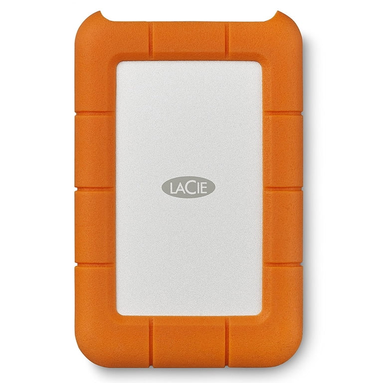 LaCie Rugged USB-C 3.0 2TB External Hard Drive, Water and Drop