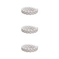 thumbnail image 2 of Thinsony Femmes Chic Perle Strass Stretch Bracelet Mariage Bal pour Mariée Blanc 2 Rangée 3Set, 2 of 6