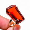 thumbnail image 2 of Natural Mozambique Garnet Gemstone 925 Sterling Silver Gift Ring Size 9, 2 of 2
