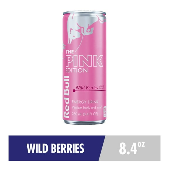 Red Bull Pink Edition Energy Drink Wild Berries Can