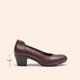 thumbnail image 2 of Zapatos de Tacón Bajo y Grueso para Mujer DREAM PAIRS Marrón 5 cm, 2 of 8