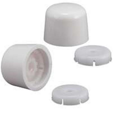 

PP835-30WHL Round Push On Toilet Bolt Cap - White