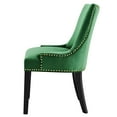 thumbnail image 6 of Side Dining Chair, Nailhead, Set of 2, Green, Velvet, Modern Contemporary, Kitchen Room Cafe Bistro Restaurant Hospitality, 6 of 9
