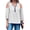 White, variant on Cold Shoulder Women Solid Color V-neck Zipper Blouse Off Shoulder Summer Tops