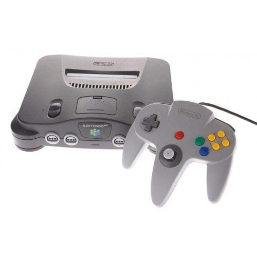 Restored Nintendo 64 System Video Game Console N64, Gray with 4 GB Data Storage