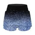 thumbnail image 4 of Women's Running Shorts 2 In 1 High Waisted Flowy Running Butterfly Shorts Summer High Elastic Gym Shorts Tennis Skorts Shorts with Drawstring, 4 of 6