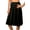 Black, variant on Women's Shadowline 471162X Plus Size Flare Half Slip 28 Inch (Nude 1X)