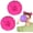 Hot Pink, variant on 2 count  Fuzzy Hair Ties  Scrunchies  Pom Pom Hair Ties With Faux    Elastic Ponytail Holders Party Favors Hair Accessories for Women and Girls