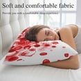 thumbnail image 5 of Red Gradient Throw Pillow Covers, Abstract Polka Dots Vintage Modern Art Soft Breathable Pillow Cases with Invisible Zipper for Sleeping, Toddler Pillowcases for Couch Bed Sofa Chair 12x20 Inches, 5 of 9