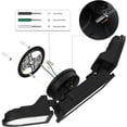 thumbnail image 5 of 100W Flood Lights Outdoor, 9000LM Super Bright LED Flood Light Outdoor, IP65 Waterproof LED Exterior Floodlight with 3 Adjustable Heads, 6500K White Outdoor Security Light for Yard Garage Eave, 5 of 6
