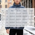 thumbnail image 3 of Spazoro Boys Padded Quilted Jacket with Pockets, Stand Collar Leaf Print Regular Fit Full Zip Elastic Cuffs Winter Outerwear Coat for Kids Navy Size 12-13, 3 of 9