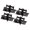 Black, variant on NEXAVKPR 4pcs Heavy Duty Spring Loaded Door Hinges for Automatic Closing Stylish 90 Degree Position Hold Hinges for Indoor Use