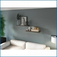 thumbnail image 2 of Floating Shelves Set of 2, Modern Dark Walnut | Engineered Wood | Dark Walnut, 2 of 9