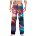 thumbnail image 1 of Zszcpp Summer Pants For Mens 2025 Print Outerwear Long Drawstring Comfort Starry Sky Basic Lounge Trousers Casual Trouser, 1 of 4