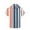 Mens Shirts White 02, variant on S-5X Big & Tall Shirts for Men Plus Size Short Sleeve Button-Down Collared T-Shirts Casual Lightweight Stripe Printed Beach Tees Tops