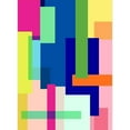 thumbnail image 2 of Idea4wall 3pcs Geometric Color Blocks Vibrant Multi-Color Modern Wall Murals, Not Peel and Stick, Non-Woven Wallpaper Large Wall Decoration for Rooms, 72"x132", 2 of 5