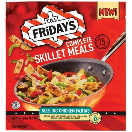 T.G.I. Friday's: Sizzling Chicken Fajitas Complete Skillet Meal, 6 oz