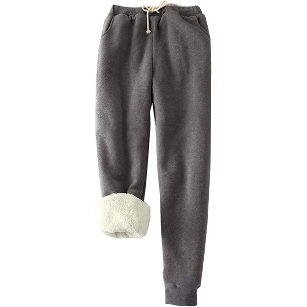 sherpa fleece lined sweatpants