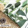 thumbnail image 7 of VOGOL Green Botanical Valance, Watercolor Leaves Rod Pocket Kitchen Curtain 52x18 Inches, 7 of 7