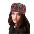 thumbnail image 2 of Baqcunre Headbands for Women, Women Flowers Vintage Hat Ethnic Mexican Bandanas Embroidery Print Red Baseball Caps, Bandanas for Women, Bandanas for Men, 2 of 9