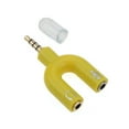 thumbnail image 2 of AMERTEER 3.5mm Earphone Microphone Audio Splitter U Shape 1 to 2 Stereo Converter Adapter, 2 of 7