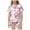 A White, variant on Kids Pjs Girls Valentines Pajamas for Children Heart Print Short Sleeve Button Down Top and Shorts Two Piece Sleepwear with Pockets White 2 Years-3 Years