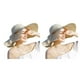 thumbnail image 1 of Sonducket Sombrero flexible de ala grande para mujer: fácil de guardar y empacar Sombrero de sol enrollable plegable de paja ecológico beige beige 2Conjunto, 1 of 6
