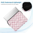thumbnail image 2 of FORMRS 13"-13.3" Laptop Sleeve Protective Case Soft Carrying Quilted Computer Bag Cover, Pink Checkered Heart, 2 of 4