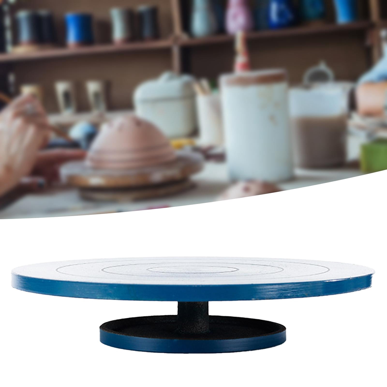 FVDPWYE Metal sculptor wheel sculptor turntable, turntable, multi-purpose accessory with Blue 26cm