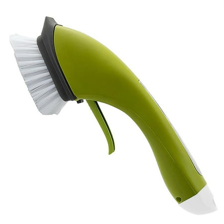 

JTLV Home Long Handle Automatic Add Detergent Water Spray Cleaning Brush (Green)