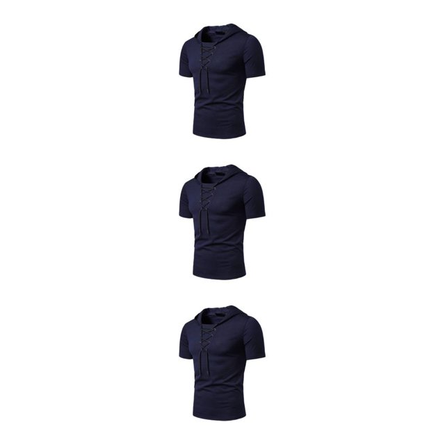 Sudaderas con capucha de manga corta Sonducket Ligeras y transpirables Azul marino M Type1 NO1