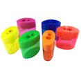 thumbnail image 1 of SHISUYAN 12pcs Creative Pencil Sharpener for Kids Use with Two Holes Design and Assorted Color, 1 of 8