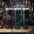 thumbnail image 2 of Nightmare Before Coffee Tumbler, Jack And Sally Engraved Tumbler 40oz, Custom Tumbler, Tim Burton Tumbler, Movie Christmas Tumbler, 2 of 3