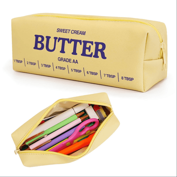Pencil Pouch, Shaped Pencil Case Large Capacity Pouch for Pens Soft Stationery Organizer Supplies,Cute Novelty Pen Holder for Desk Storage,Portable Writing Bag