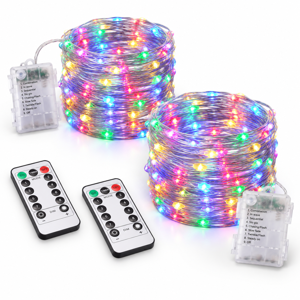 Multicolor Fairy Lights String 132 Feet Total 400 LED for Indoor Outdoor Decor