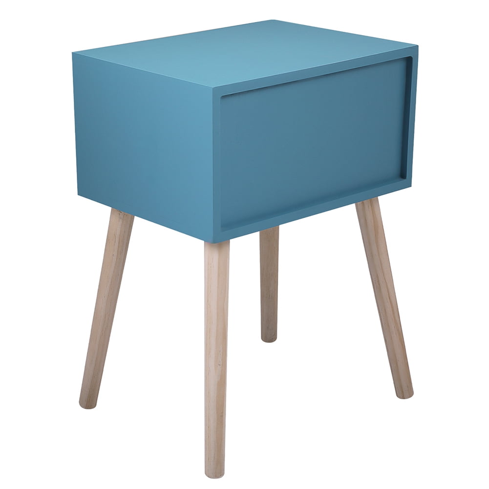 Kepooman 1 Piece Nightstands for Bedroom, Modern Design Bedside Cabinets for Living Room, Blue Bedside Furniture for Home Office