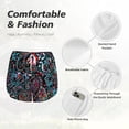 thumbnail image 4 of Fuzoiu Paisley Print Women's Athletic Shorts, Double-Layer Running Shorts with Pocket,Women's Workout Shorts for Yoga, Gym, and Workouts-X-Large, 4 of 7