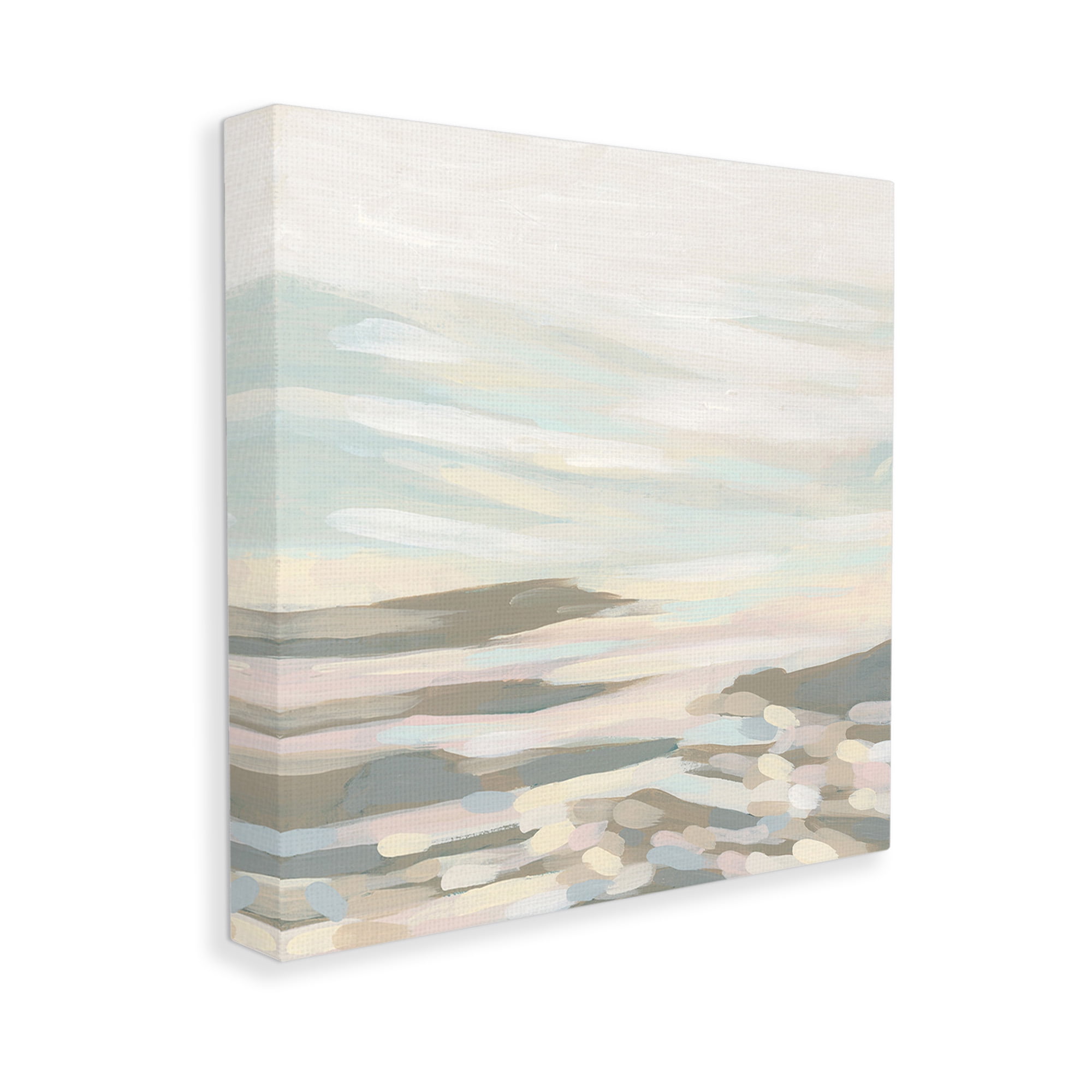 Stupell Industries Abstract Pastel Landscape Landscape Painting Gallery Wrapped Canvas Art Print Wall Art, 24 x 24