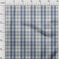 thumbnail image 3 of oneOone Rayon Grayish Blue Fabric Check Sewing Craft Projects Fabric Prints By Yard 56 Inch Wide, 3 of 4